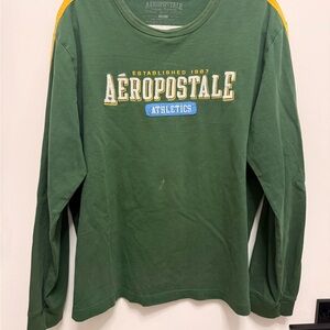 Aeropostale Kids Athletic Green Long Sleeve Tee